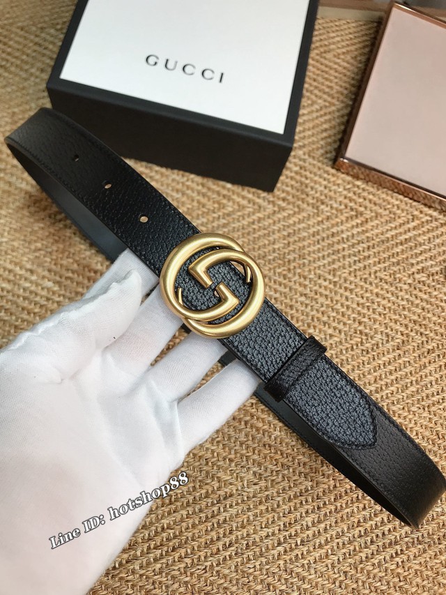 Gucci經典皮帶 古奇豬皮紋腰帶  jjp2134